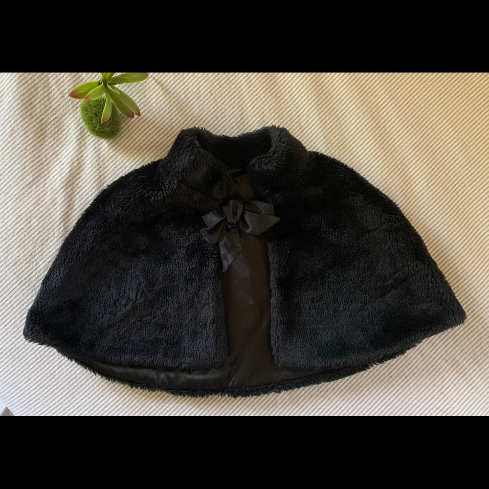 Black Toddler Shawl Cape SOLD